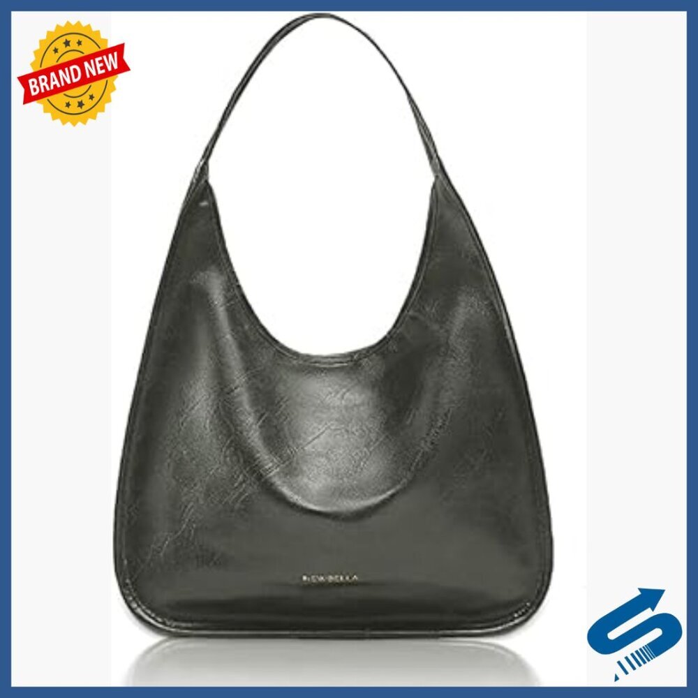 Faux Leather Hobo Shoulder Bag Tote, Spacious Work Commute Daily Use